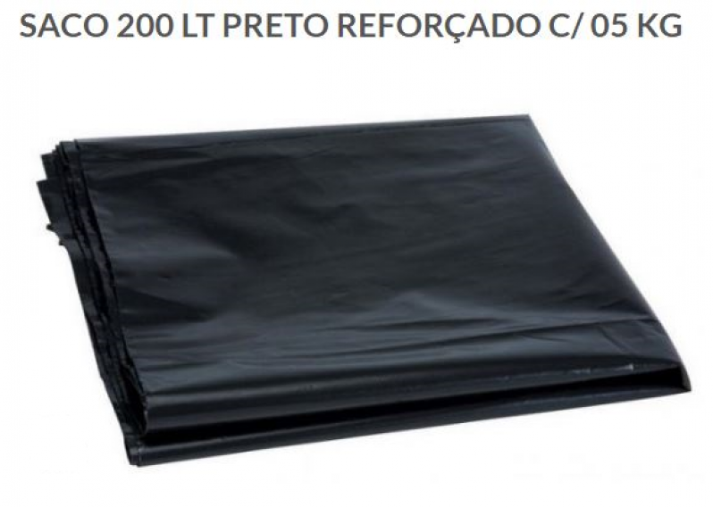 Saco de Lixo Reforçado 200 Litros Lauzane Paulista - Saco de Lixo Reforçado 100l
